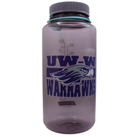 Bottle - 32 oz. Widemouth Nalgene Bottle with UW-W Mascot Warhawks