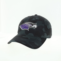 Hat - Gray Camo with Embroidered Mascot