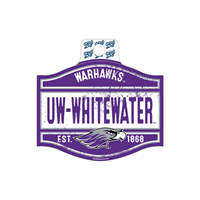 Sticker - 4" Square Warhawks over UW-Whitewater