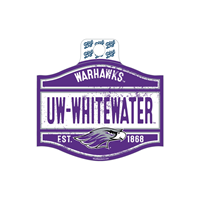 Image of Sticker - 4" Square Warhawks over UW-Whitewater