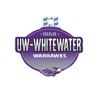 Sticker - 4.5" Circle UW-Whitewater over Warhawks