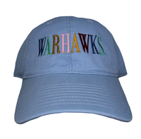 Hat - Blue with Multi Color Embroidered Warhawks