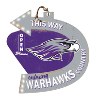 Sign - 18" x 18.5" This Way entering Warhawks Country Sign