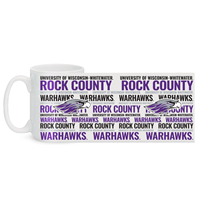 Mug - 15 oz UW-Whitewater Rock County with Mascot