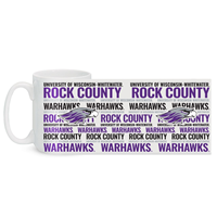 Mug - 15oz UW-Whitewater Rock County with Mascot