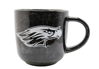 Mug - Black Marble with Mascot and Warhawks