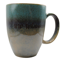 Mug - 15 oz Blue To Tan Gradient with UW-Whitewater Script