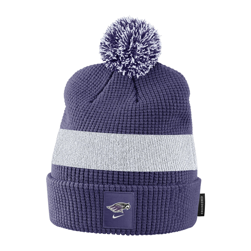 Nike Sideline Pom Beanie Winter Hat UW Whitewater Bookstore