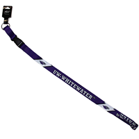 Lanyard - Purple UW-Whitewater with Mascot Wristlet - main view