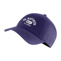 Hat - Purple Nike Embroidered UW-Whitewater over Swoosh and Alumni