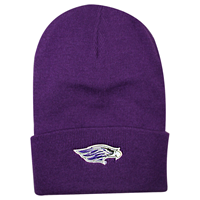 Beanie - Purple with Patch Logo