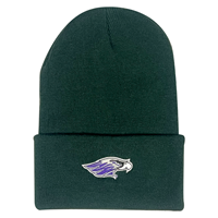Beanie - Knit Evergreen Color with Patch Logo