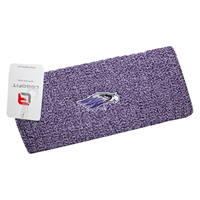 Headband - Heather Purple Knit with Patch Logo