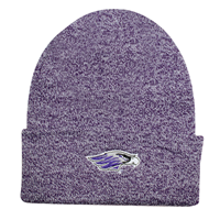 Beanie - Heather Purple with Patch Logo