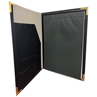 Image of Padfolio - University of Wisconsin Whitewater with Gold Mascot Emblem and Notebook Inside -  1