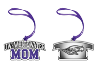 Ornament - Pewter UW-Whitewater over Mom