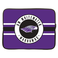 13'" Laptop Sleeve with UW-Whitewater Warhawks Circle Design