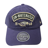 Hat - Zephyr Authentic Adjustable Hat with Patch UW-Whitewater arched over 1868 and Mascot