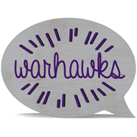 Decor - Warhawks Speech Bubble Wood Sign