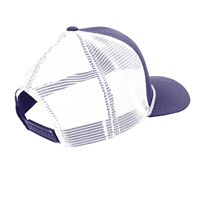 Trucker Hat - Nike Purple and White with Embroidered Mascot and Front Rope Detail