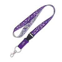 Lanyard - Purple Full Uni with Mascot and Est. 1868 Pattern