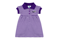 Creative Knitwear Baby Striped Dress with Bloomer and Embroidered Patch Warhawk