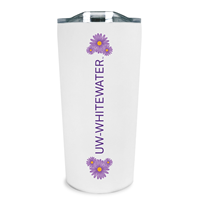 Tumbler - 18 oz UW-Whitewater with Floral Design