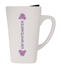 Glass - 16 oz UW-Whitewater with Floral Design with Handle