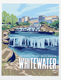 Kindenshop Card with Envelope - 5.5" x 4.25" Waterfall Design - main view