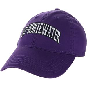 Image of Hat - Raised Embroidered UW-Whitewater -  purple