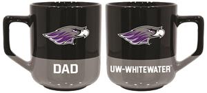 Image of Mug - Mascot over UW-W Dad in Grey Stripe
