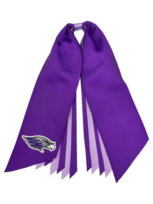 Bow Pony Ribbon Streamers with Glitter Mascot - main view