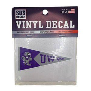 Decal - UWW Pennant Decal - main view