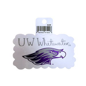 Sticker - Cloud Shape UW-Whitewater over Mascot - main view