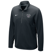 Nike 1/4 Zip Training Sweatshirt with Embroidered UW-Whitewater arched over Mascot and Alumni