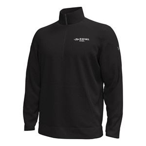 Under Armor 1/4 Zip Loose Fit Fleece with All-White UW-Whitewater Warhawks Logo - main view
