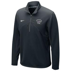Image of Nike 1/4 Zip Dri Fit UW-Whitewater ov Mascot Alumni Left Chest -  black