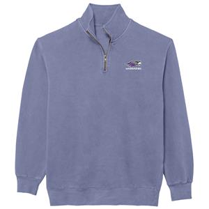 Image of Ouray 1/4 Zip Pigment Dyed Embroidered Mascot over Warhawks