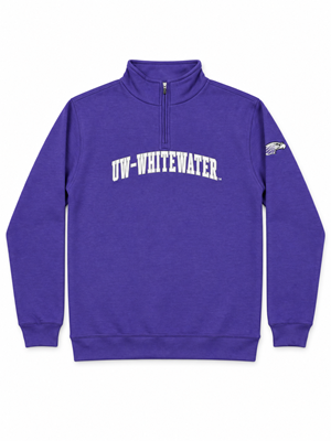 Freedom Wear 1/4 Zip UW-Whitewater with Mascot on Sleeve - main view