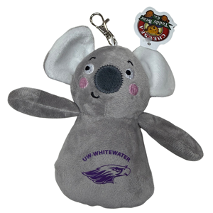Bag Charm - Koala UW-Whitewater over Mascot - main view