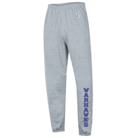 Image of Champion Jogger Banded Sweatpants with Bold Vertical Warhawks Design -  heather