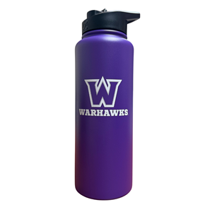 Water Bottle - New W Logo over Warhawks - main view
