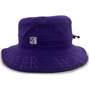 Bucket Hat - The Game Purple Bucket Hat with Purple Embroidered UW-Whitewater Warhawks - main view