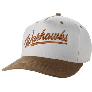 Hat - Legacy Beige and Brown with Cursive Warhawks - main view