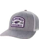 Image of Hat - Legacy MPS Trucker Patch UW-W Over Warhawks Est 1868 -  grey