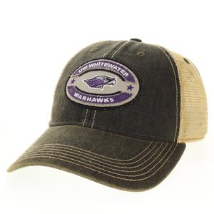 Image of Hat - Legacy OFA Trucker Distressed Patch UW-W over Warhawks -  black