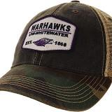 Image of Hat - Legacy OFA Trucker Patch Warhawks over UW-W est 1868 Mascot -  camo