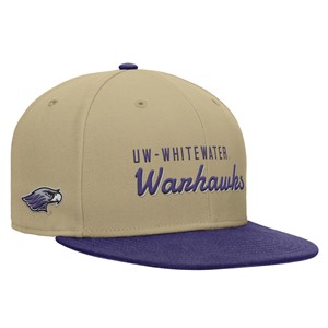 Hat - Nike Tan and Purple UW-Whitewater over Warhawks - main view