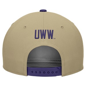 Hat - Nike Tan and Purple UW-Whitewater over Warhawks -  1