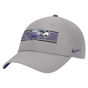 Hat - Nike Grey with Mascot in front of Design - main view
